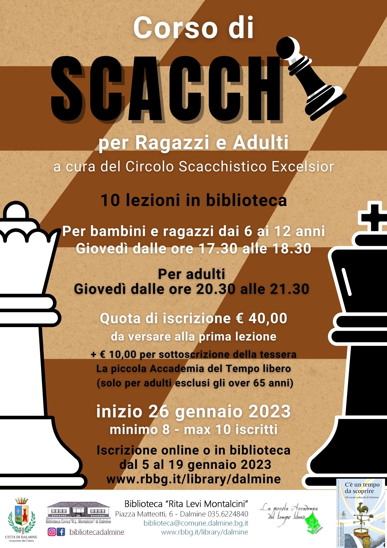 locandina Corso di scacchi