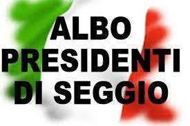 Iscrizione Albo Presidenti di Seggio ed Albo scrutatori